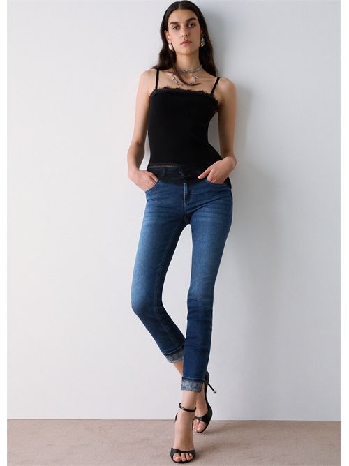 Jeans skinny con applicazioni LIU JO | UF6006D0305/79077